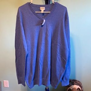 NWT Old Navy Men’s XL V-Neck Sweater Blue